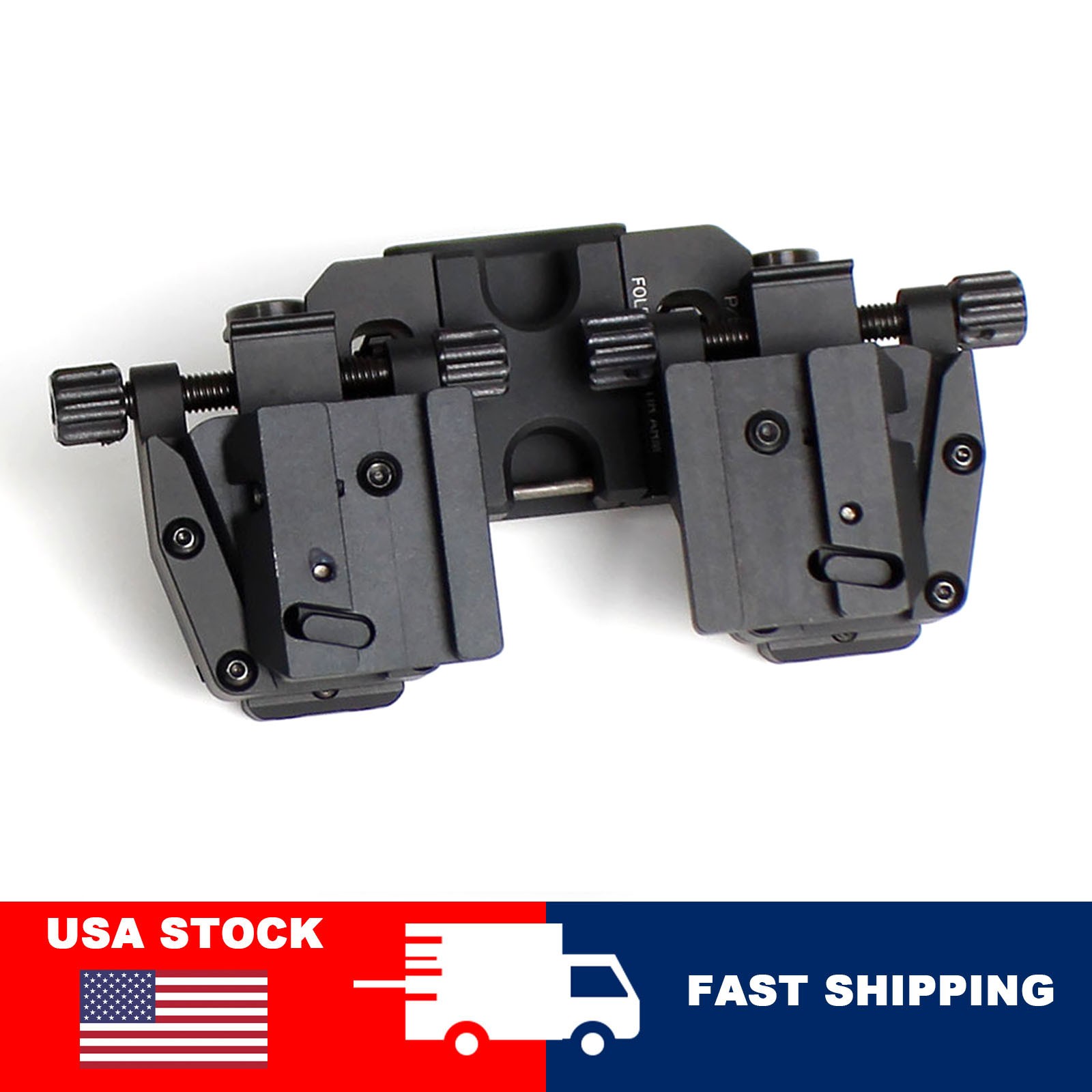 RQE Dual Bridge Mount Night Vision Monocular Conversion K-clip Adapter NVG Mount