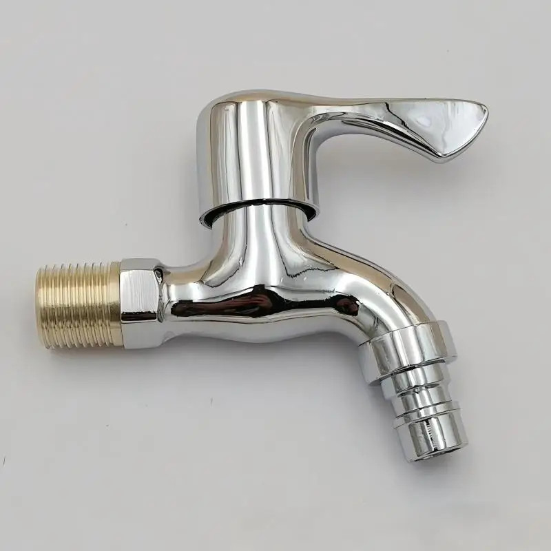 1/2 Inch Male Thread Wall Mounted Plastic-Steel Water Tap Single Cold Outdoor Ga