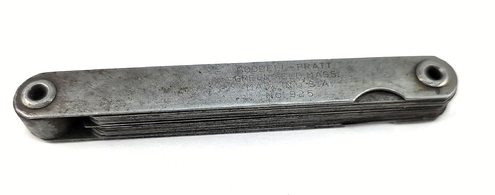 Vintage Goodell-Pratt No. 925 Feeler Folding Gauge Thickness Set