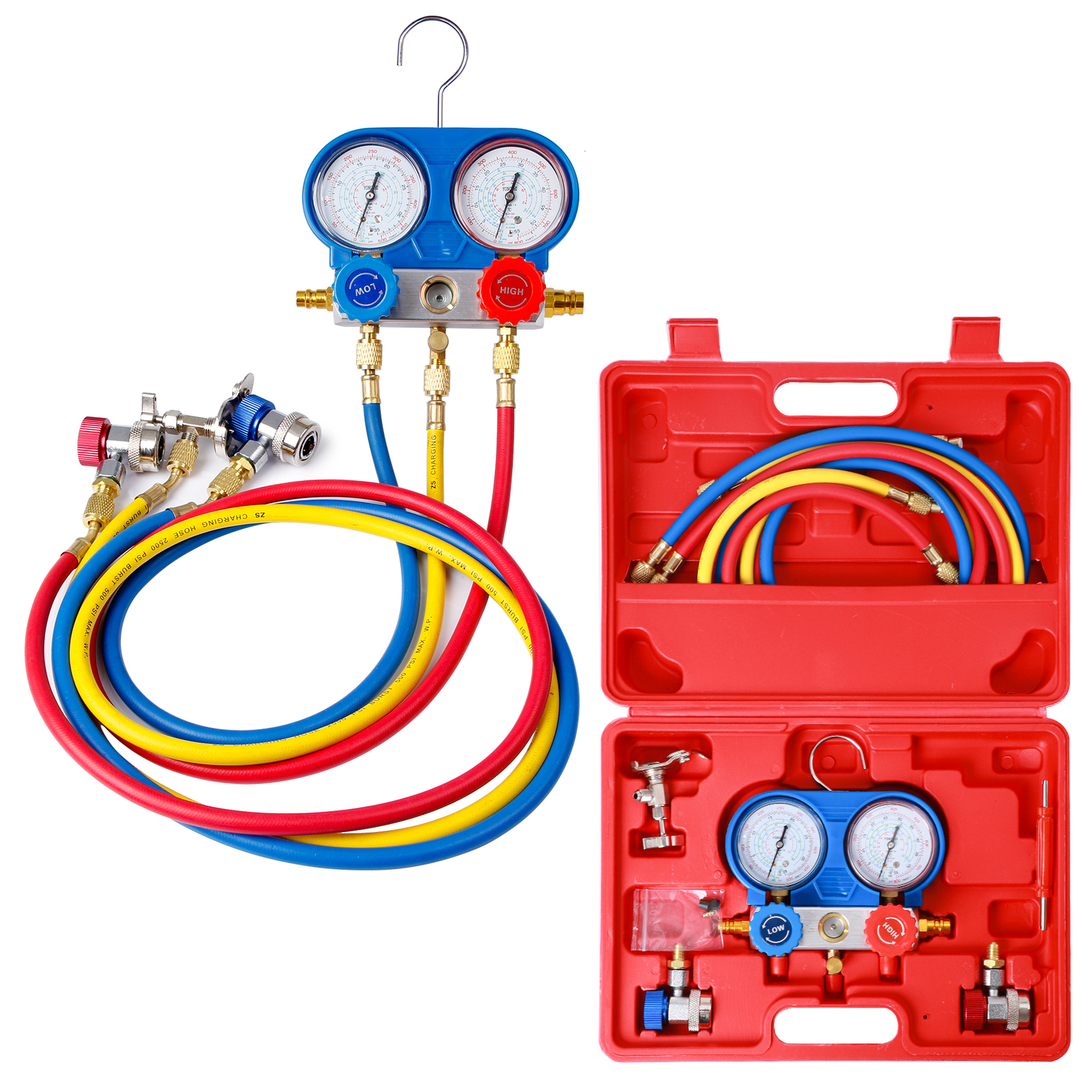 HVAC A/C Refrigeration Pressure Guage Manifold Gauge Set Air Conditioner