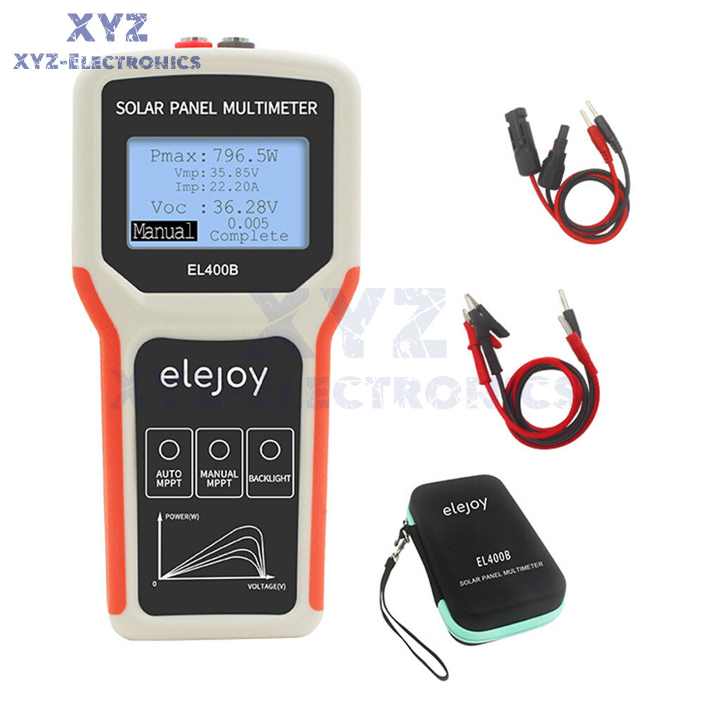 EL400B/EL800W/EL1600W LCD MPPT Solar Panel Tester Photovoltaic Panel Multimeter