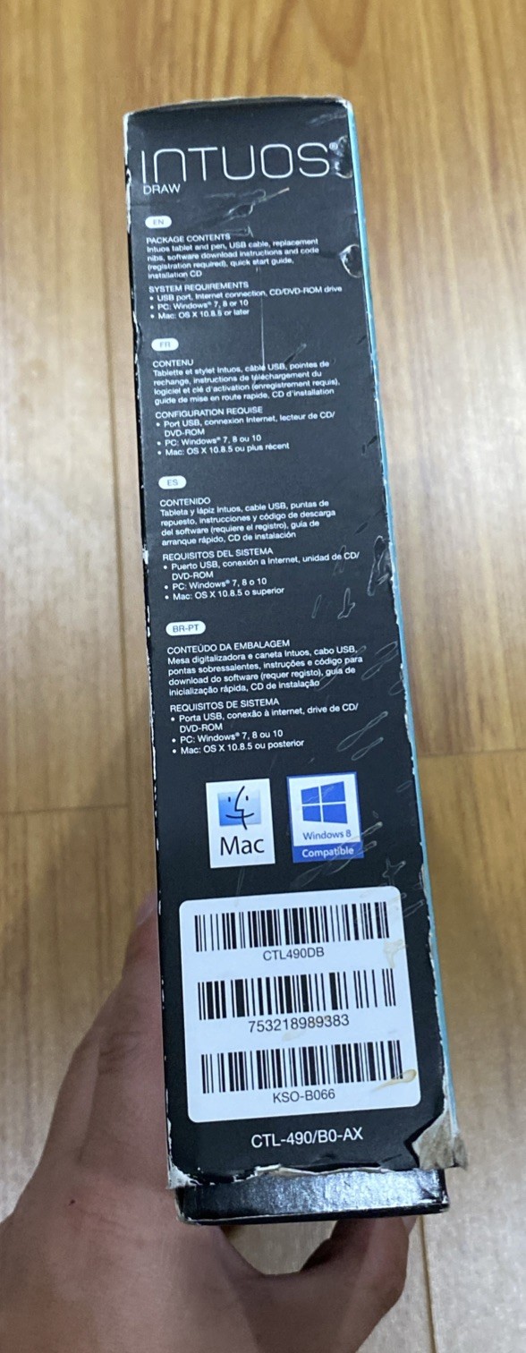 Wacom Intuos Drawing Tablet in Box CTL4900B Aqua - Excellent Working