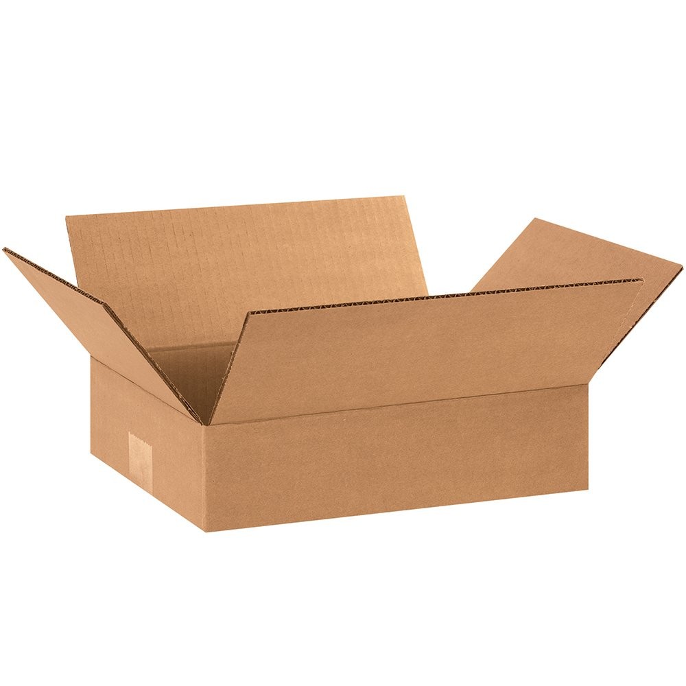 Box Usa Usa Boxes Flat 12L X 8W X 3H - For Moving Mailing Packing