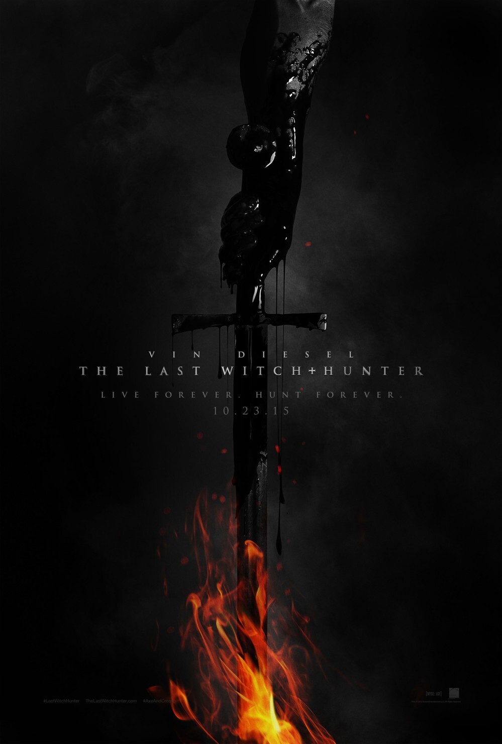Last Witch Hunter mini 13x20 inch 2015 Comic-Con SDCC movie poster (Vin Diesel)