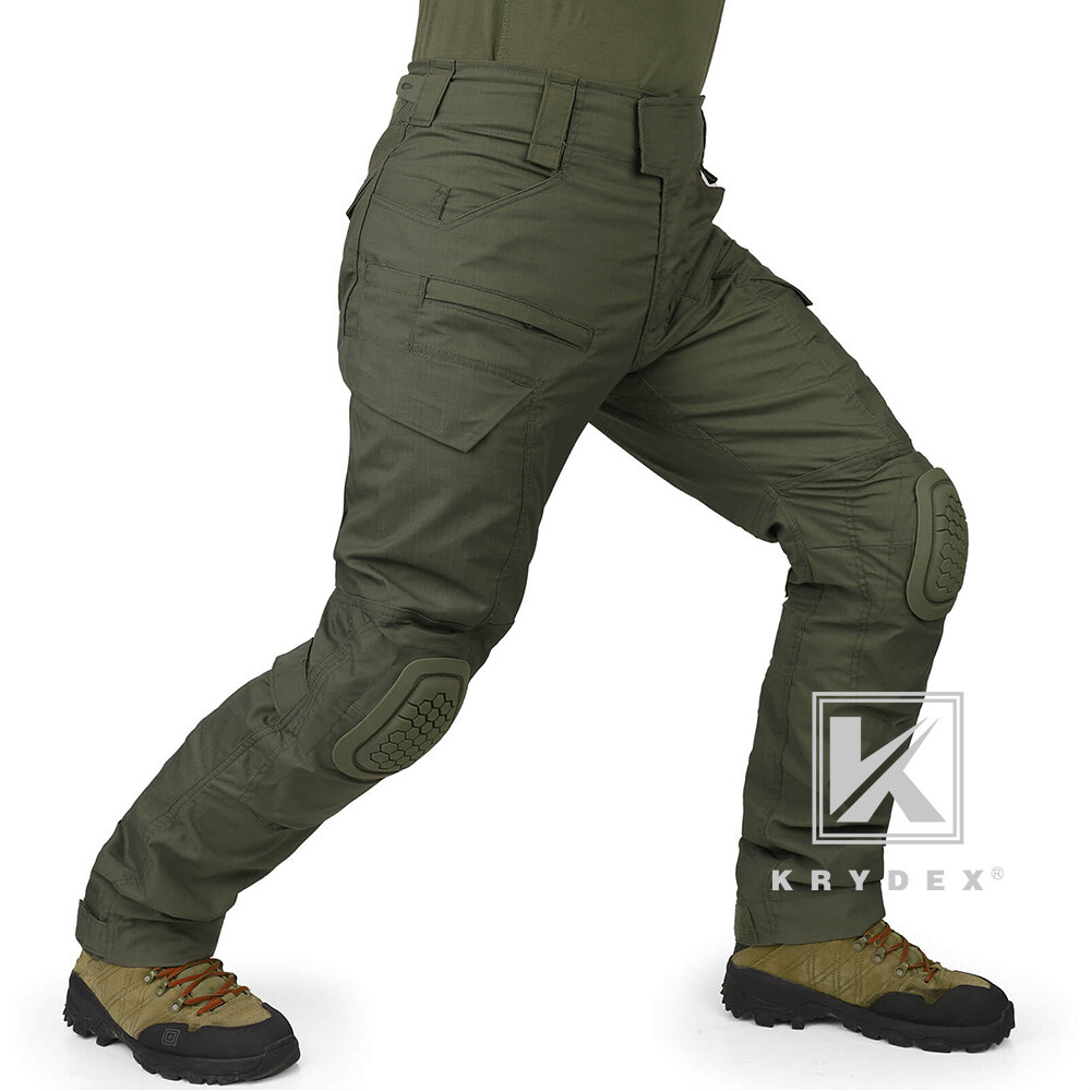 KRYDEX Gen4 Combat Uniform Tactical BDU Shirts & Pants Elbow / Knee Pads Green