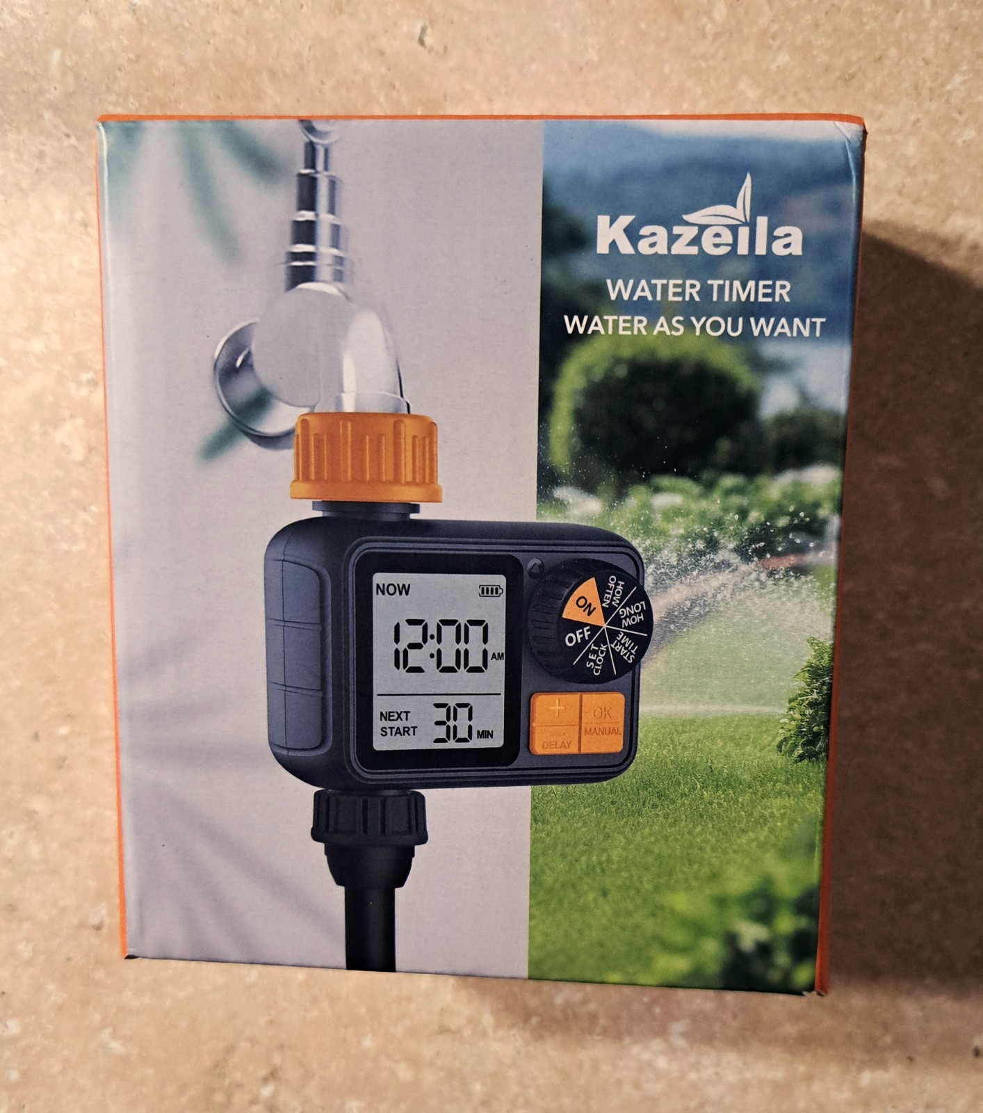 Kazeila Digital Water Timer HCT-M02 Automatic Programmable Sprinkler Controller