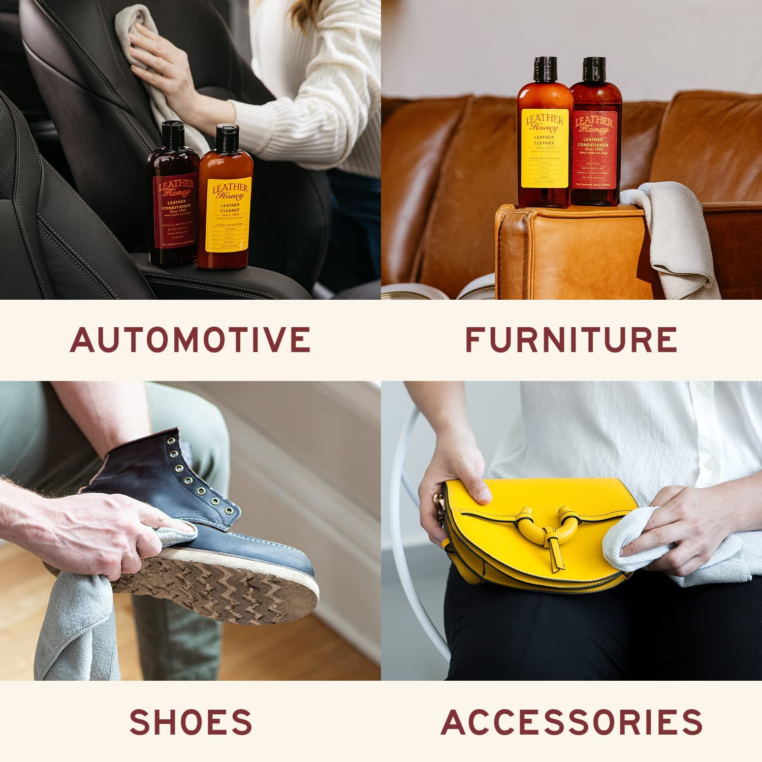 Leather Honey Leather Cleaner: Non-Toxic Leather Care Made in the USA since 1968