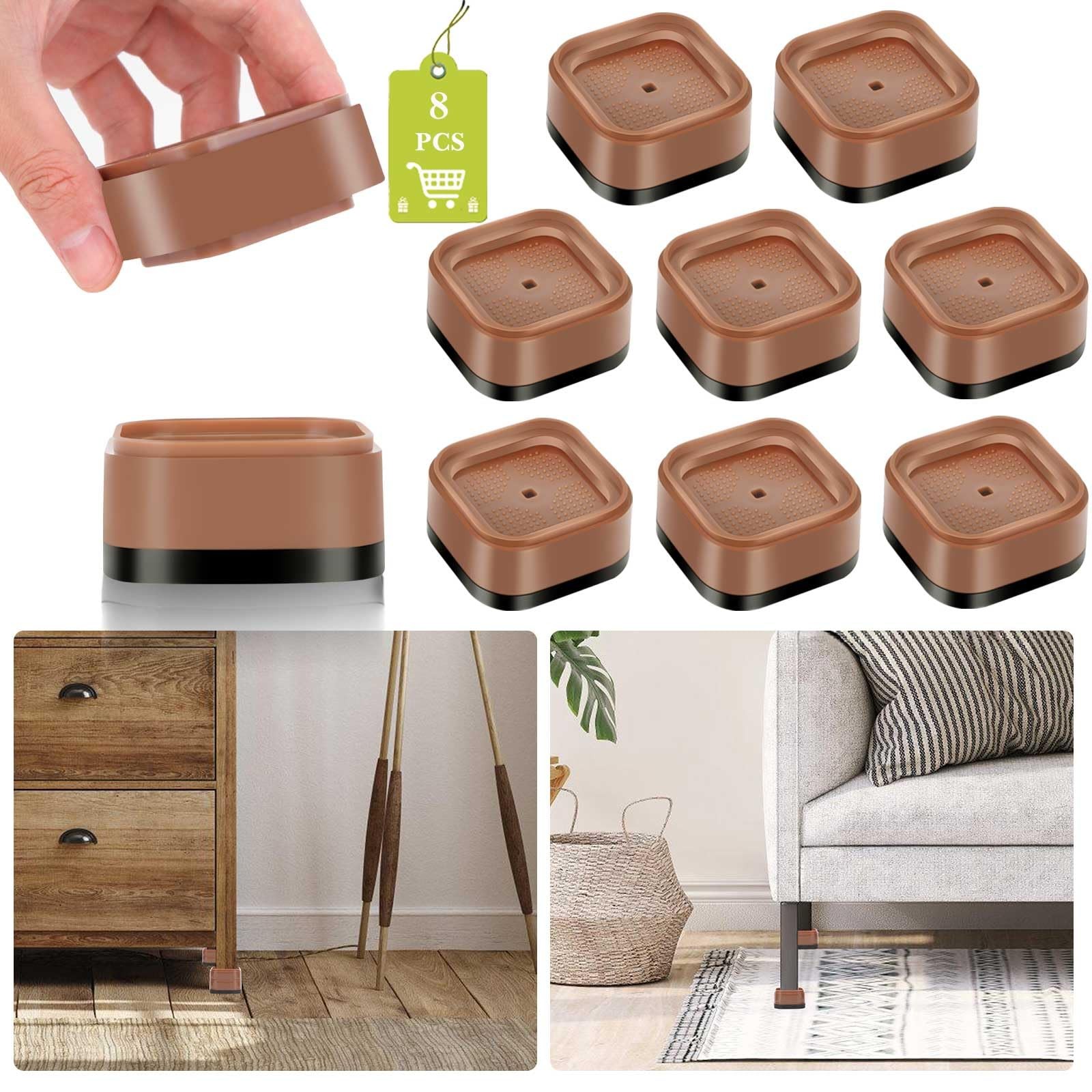 8 Pack Furniture Risers 1 Inch Adjustable Bed Risers Heavy Duty Sofa 13