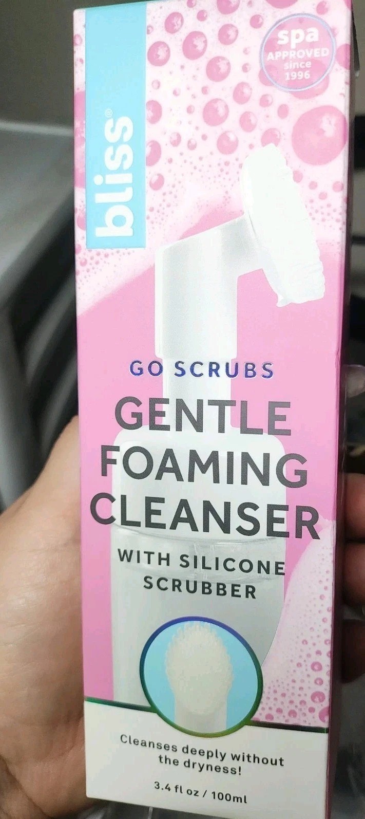 Bliss Gentle Foaming Cleanser With Silicone Scrubber 3.4 Fl Oz / 100 ML