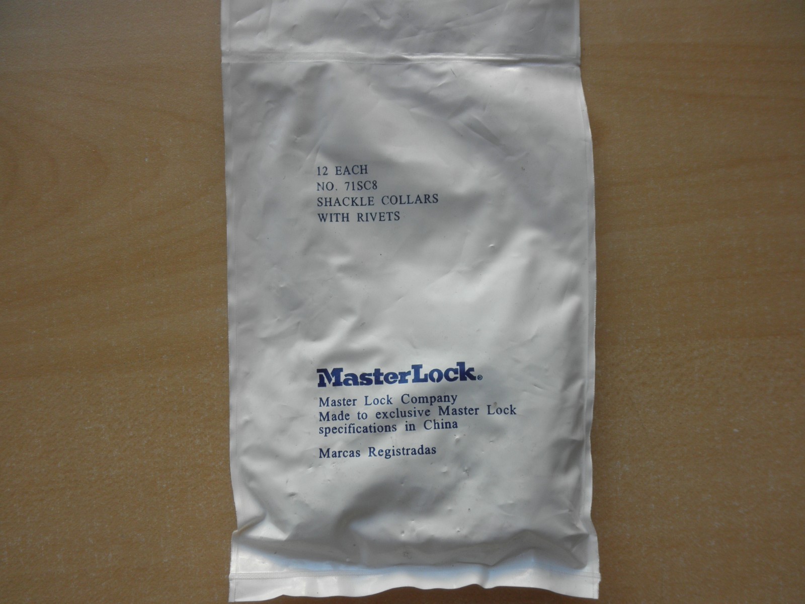 Master Lock No. 71SC8 Shackle Collars for 1/4" Diameter Shackle 12 pack