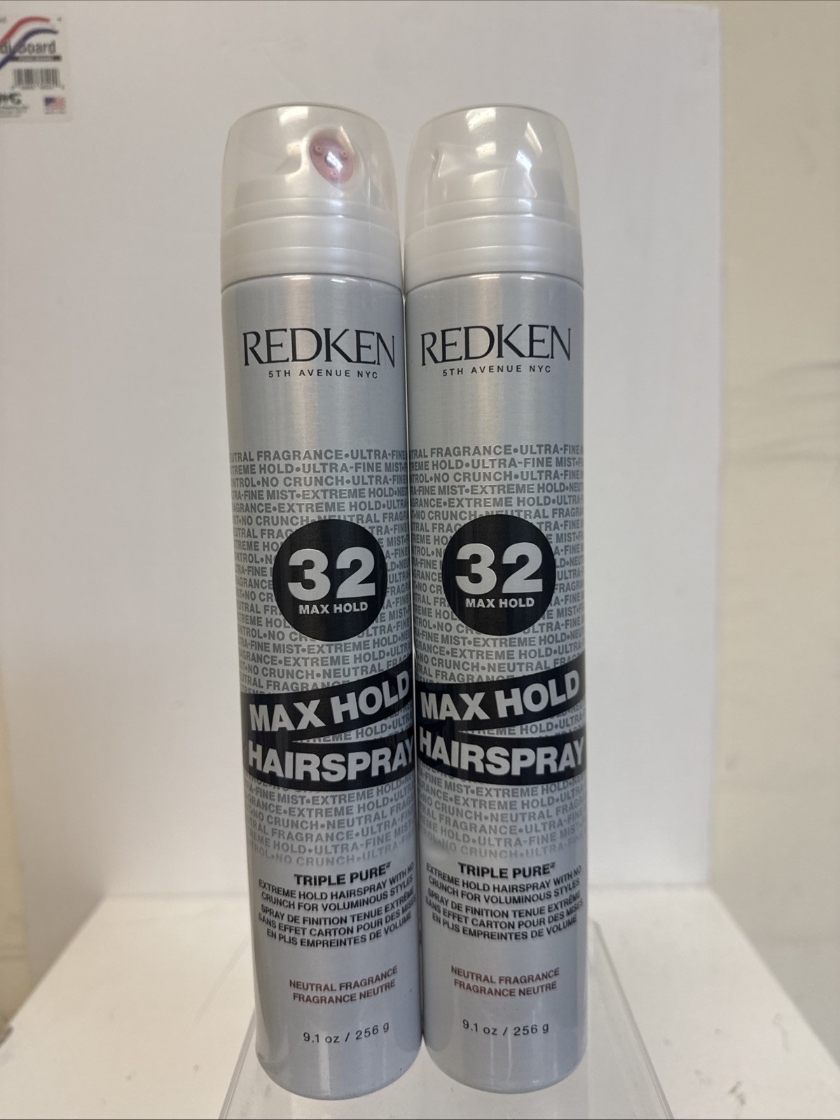 Redken Triple PURE 32 Max Hold Hairspray 9 oz (pack Of 2 )