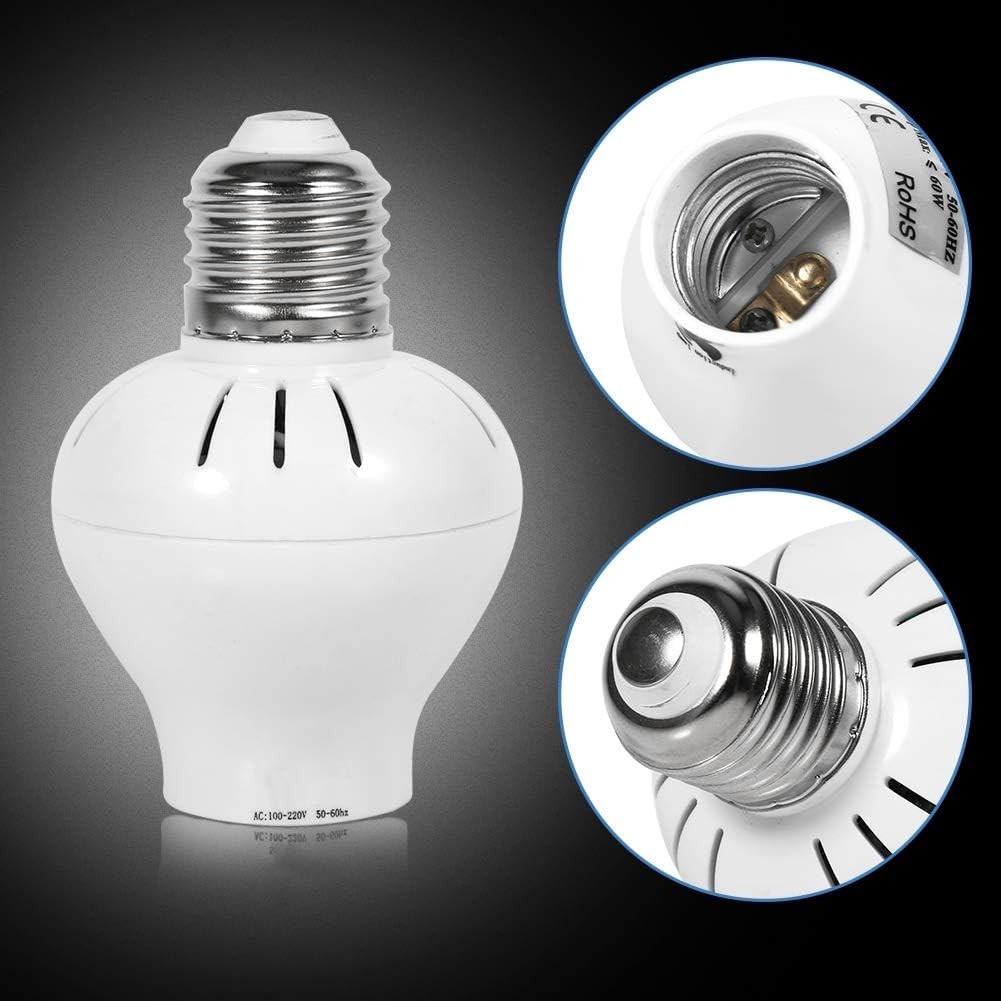 E27 Microwave Radar PIR Motion Sensor LED Light Bulb Switch Socket Lamp Hold