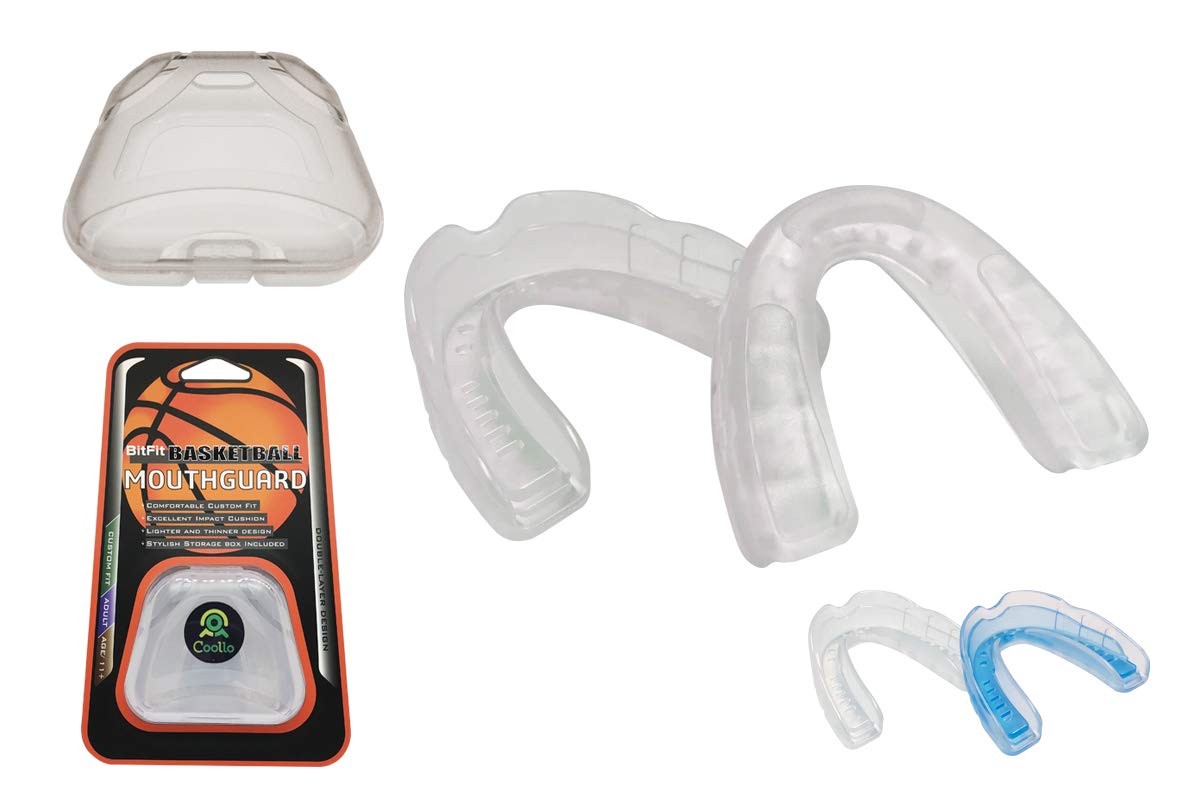 Boil and Bite Mouth Guard BB Custom Fit Sport Mouthpiece for Basketball, Kara...