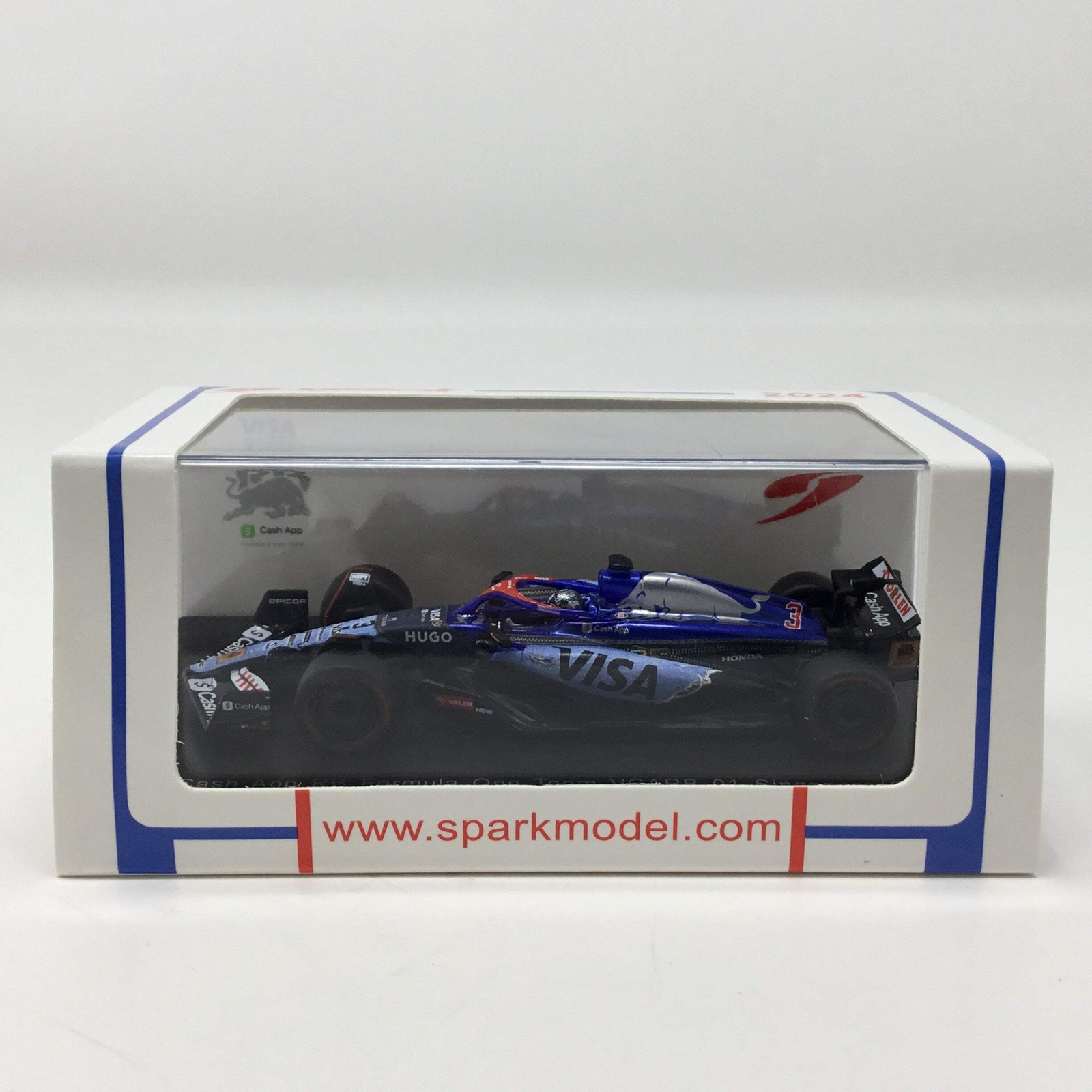 Daniel Ricciardo 2024 Visa Cash App RB Singapore GP Spark 1:64 F1 Diecast