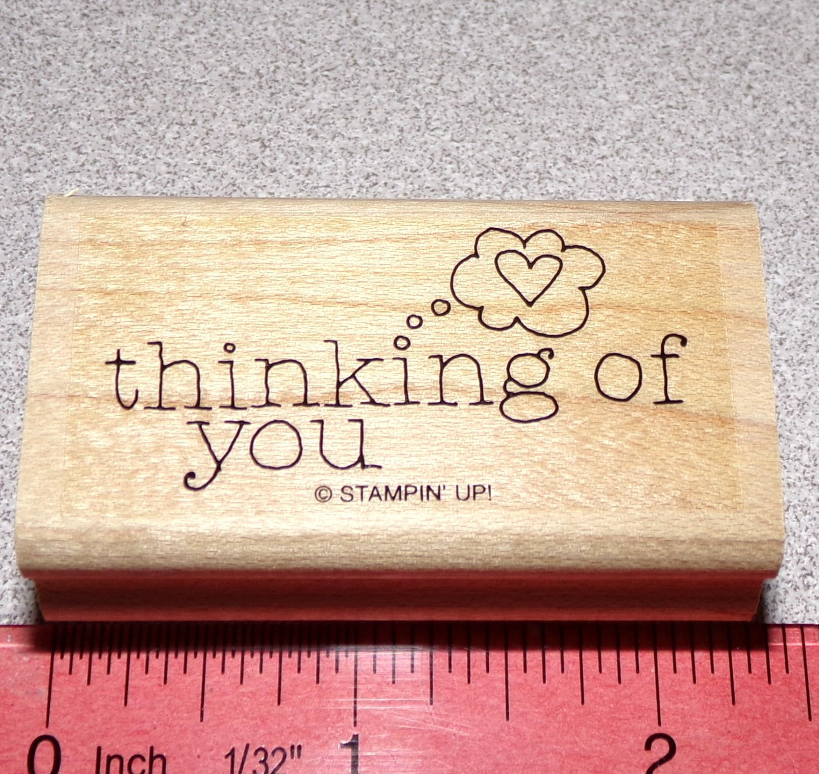 thinking of you Rubber Stamp thought bubble Single by Stampin Up For a Friend