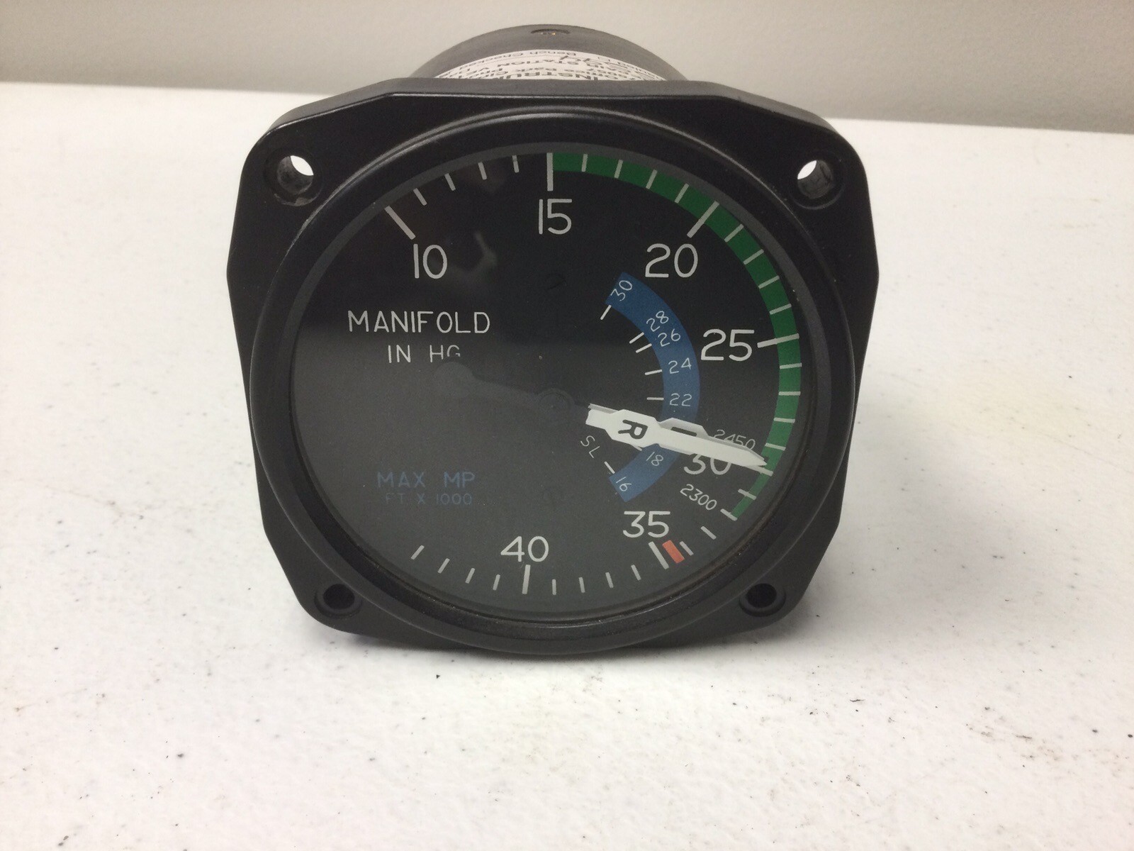 CESSNA 6121 E.80 DUAL MANIFOLD PRESSURE GAUGE INSPECTED WITH 8130