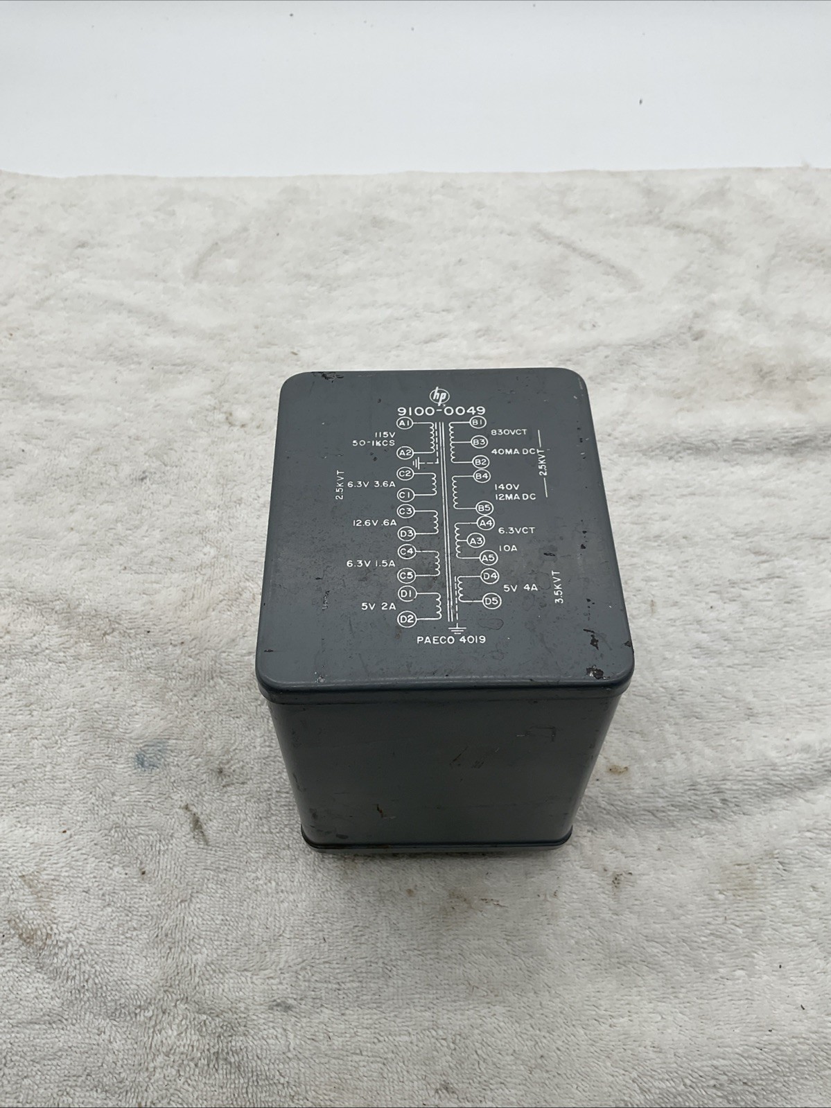 Vintage Hewlett Packard  Power Transformer  No.9100-0049 Made In The USA !!!S1