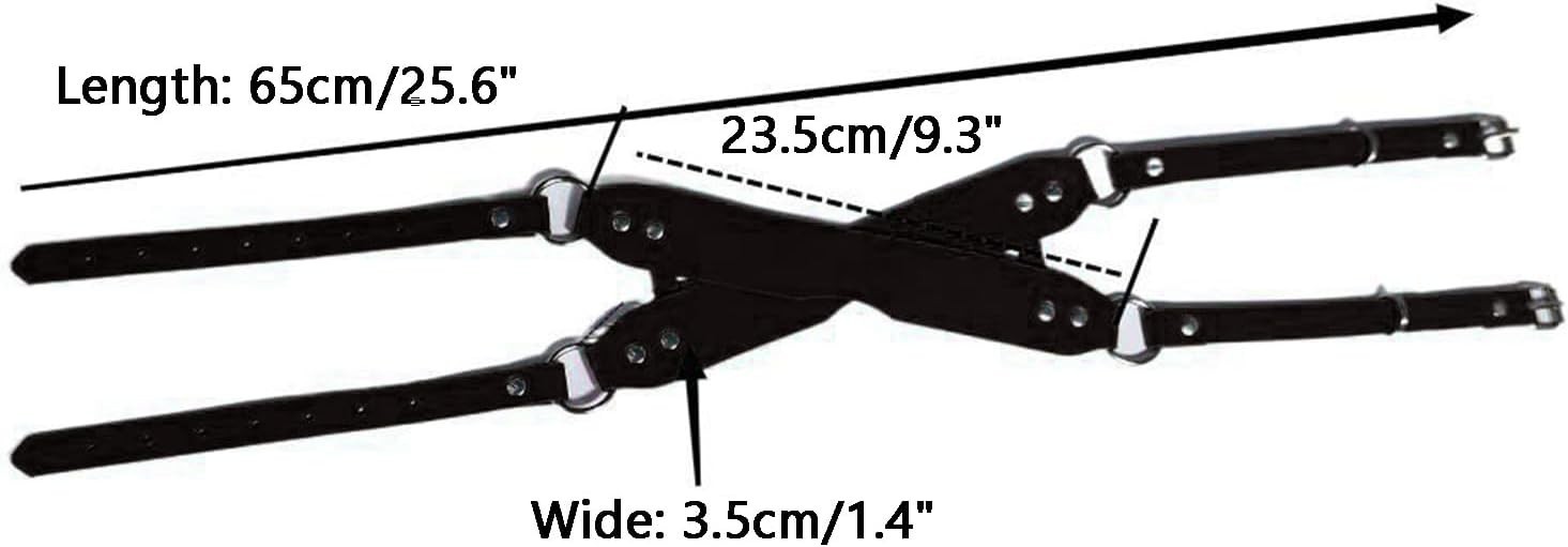 Adjustable BDSM Blindfold Eye Mask for Couples Soft PU Leather Comfortable Wear