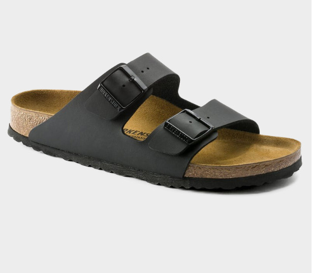 Birkenstock Arizona Men's Black Birkibuc Sandals Authentic New In Box