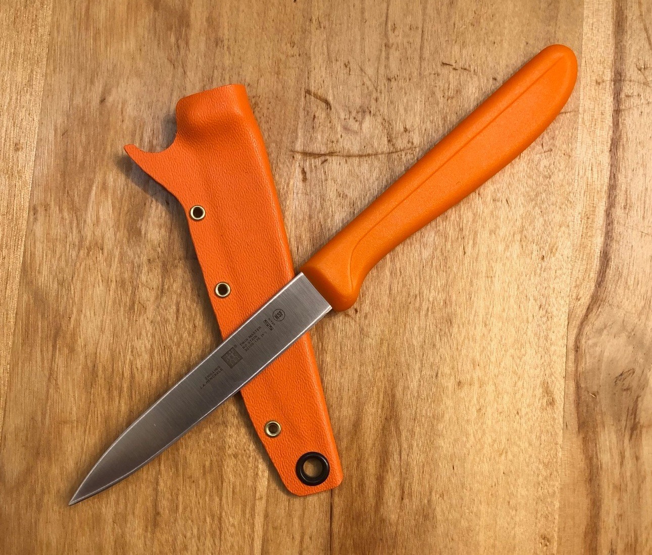 BGS Customized Blades ZWILLING 3-7/8" paring knife SAR backup knife & sheath