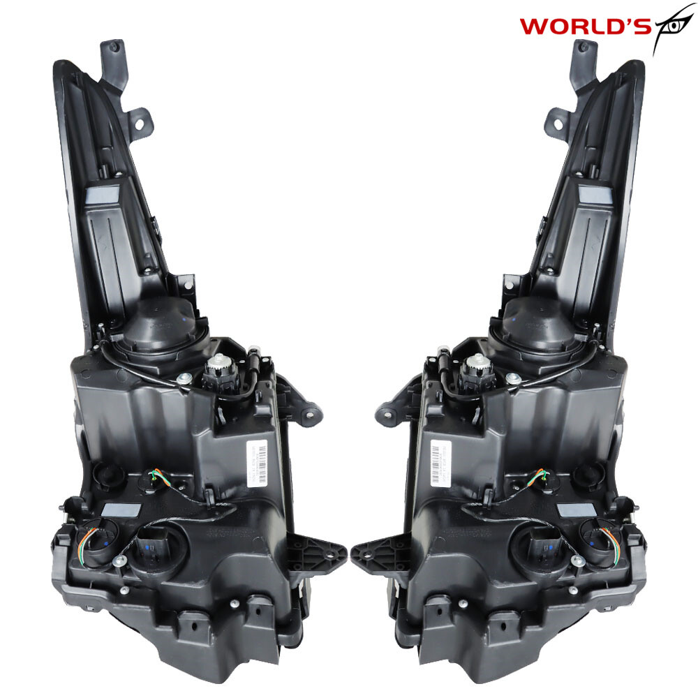 Right+Left Headlight For 2013-2018 Cadillac ATS Halogen Projector Chrome Housing