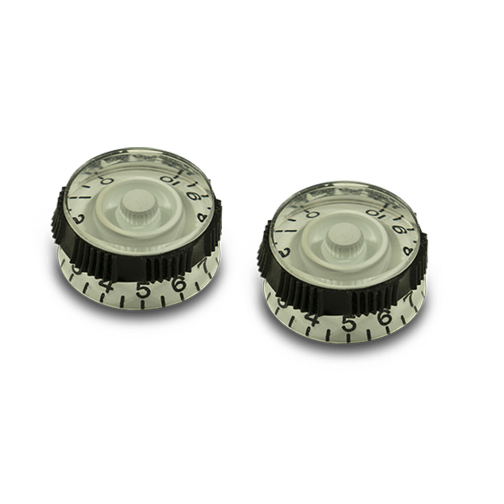 2 Gibson Style Non Slip Speed Knobs White fit Les Paul USA