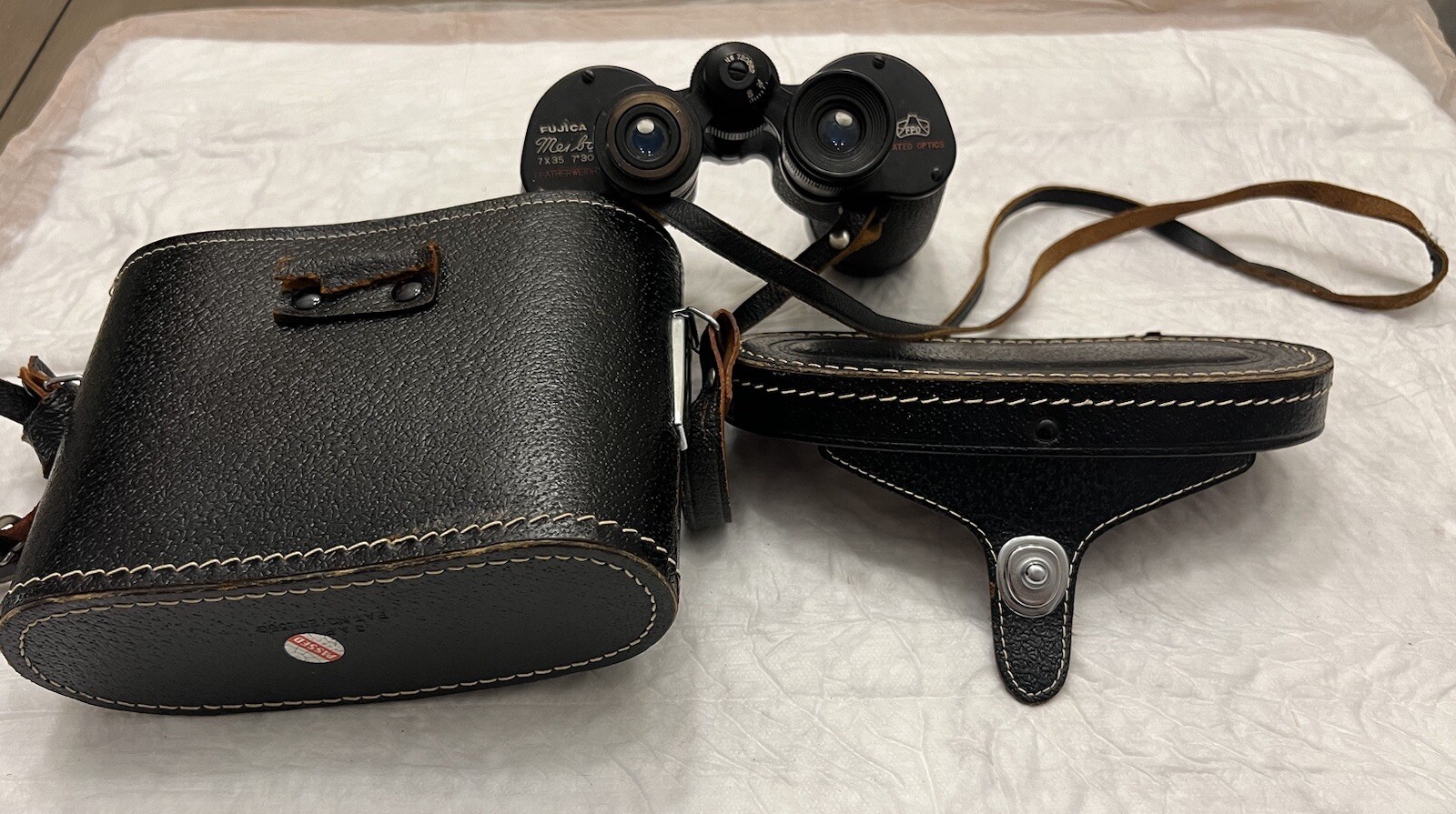 Fujica Meibo 7x,35 BINOCULAR w/Case: Needs A Part. Case Needs Fixing. See Pics!!
