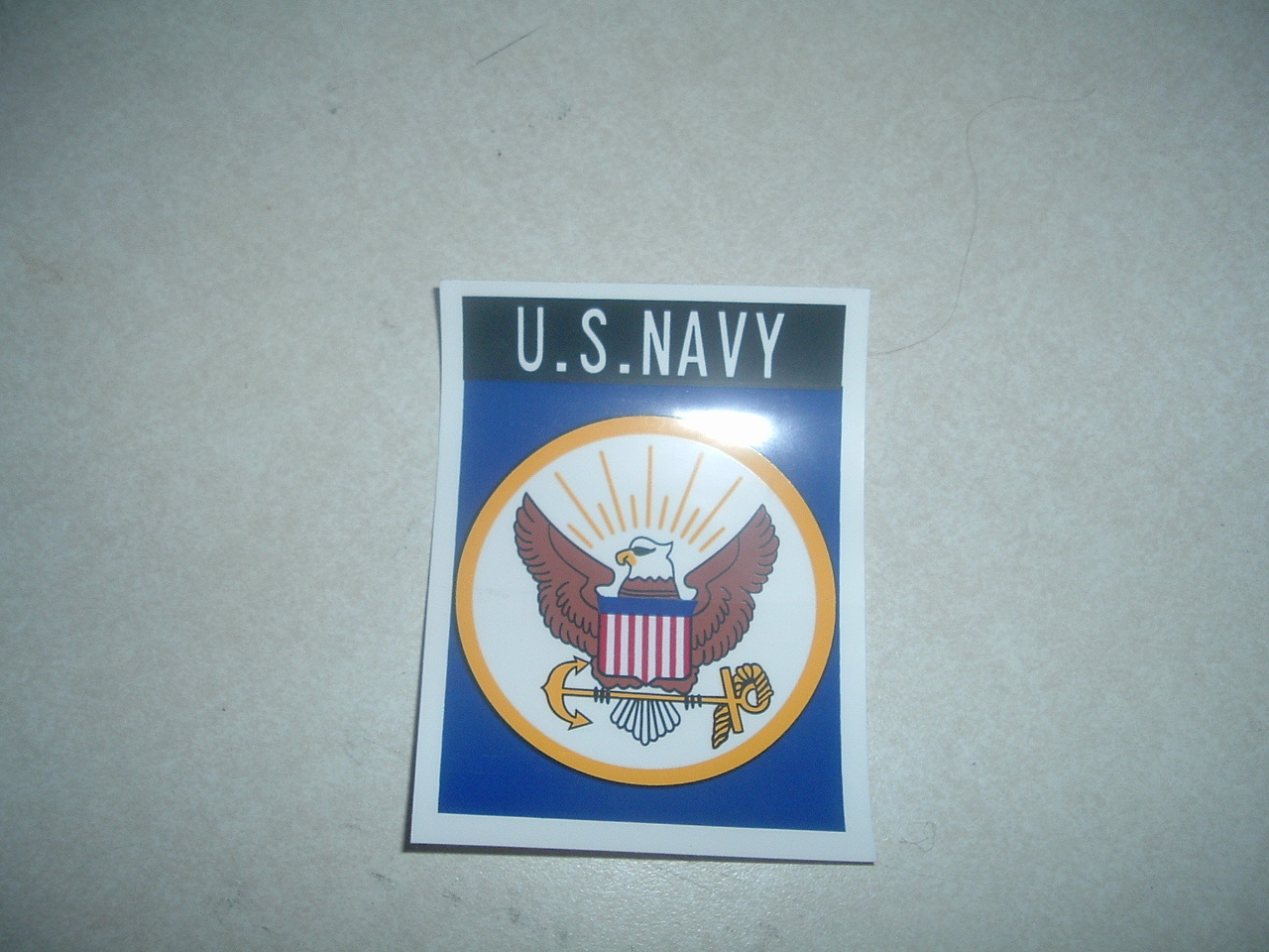 MILITARY STICKER INSIGNIA WINDOW DECAL UNITED STATES NAVY US NAVY USN 4 INCHES