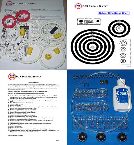 1991 Williams Hurricane Pinball Tune-up Kit - Includes Ferris Wheel Drive Belt