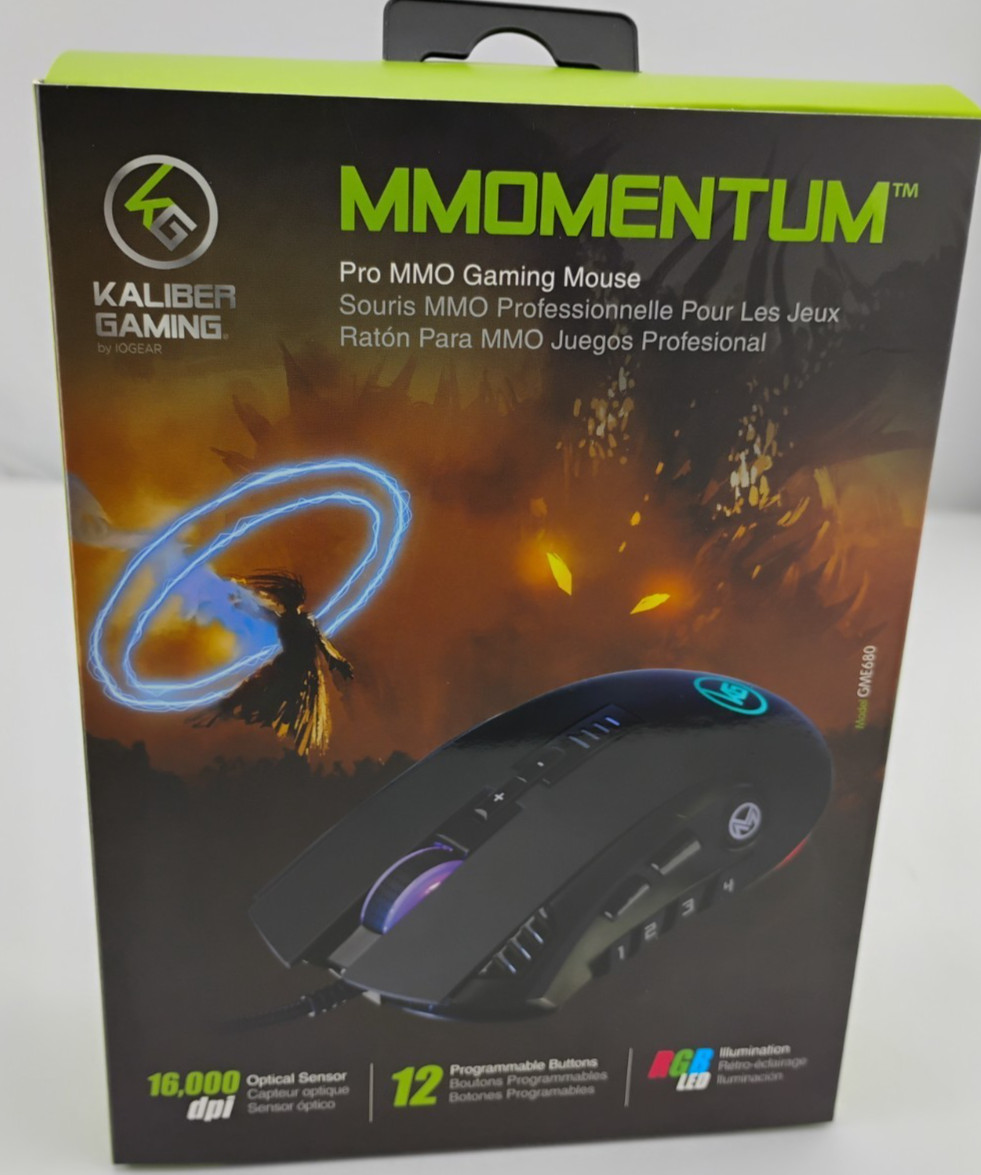 IOGEAR 12 Button MMO 12 programmable buttons 5 dpi settings Gaming Mouse