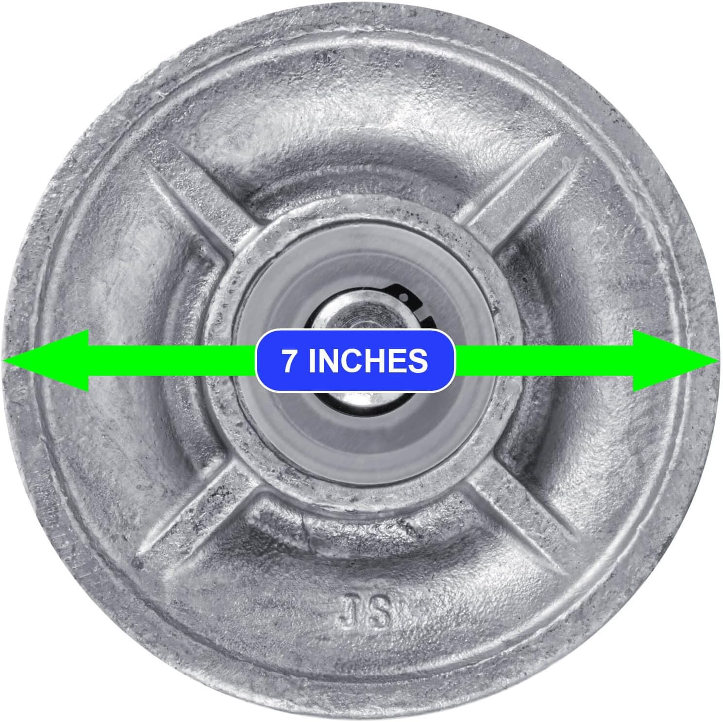 Cantilevered Gate Rollers, Slide Gate Roller Hardware, for 4" Post, 2-3/8" Chain