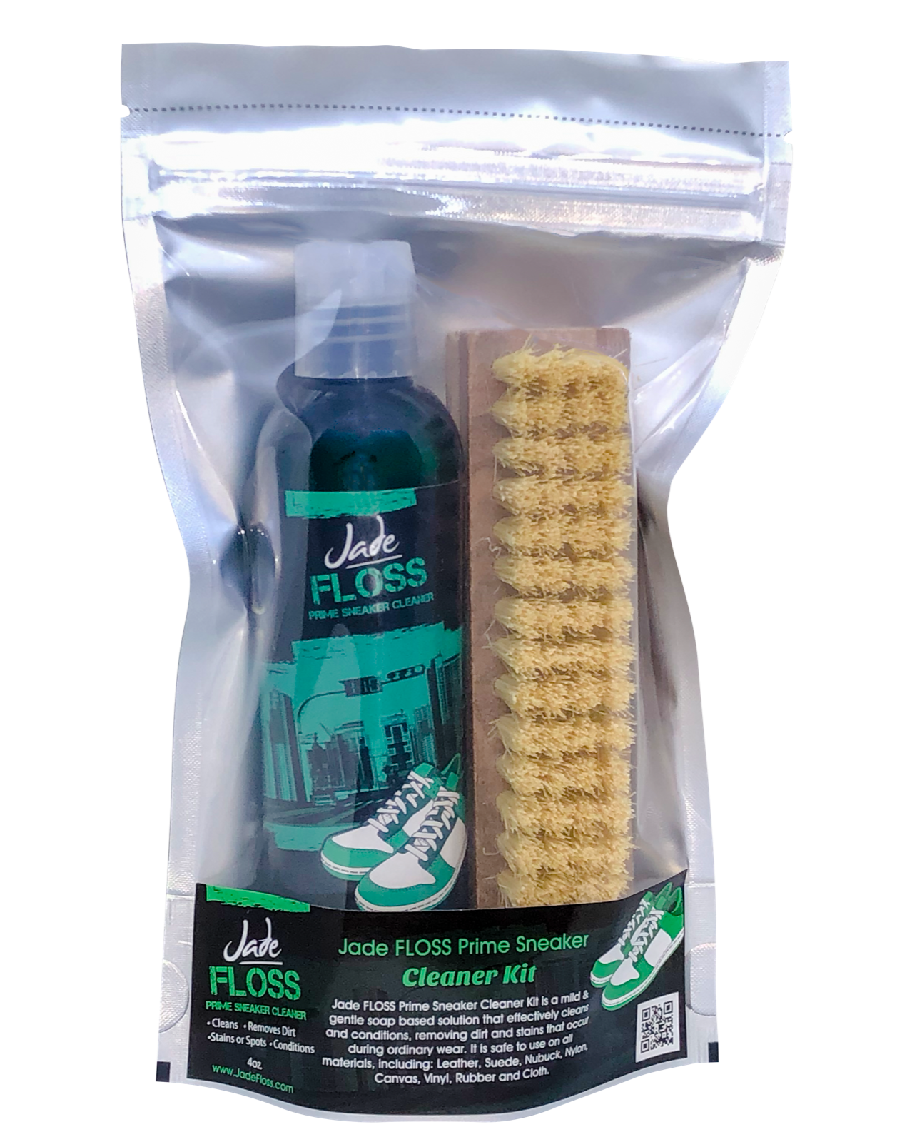 Jade Floss Sneaker Cleaner Bottle Kit *ECO-Friendly - 8 Ounces