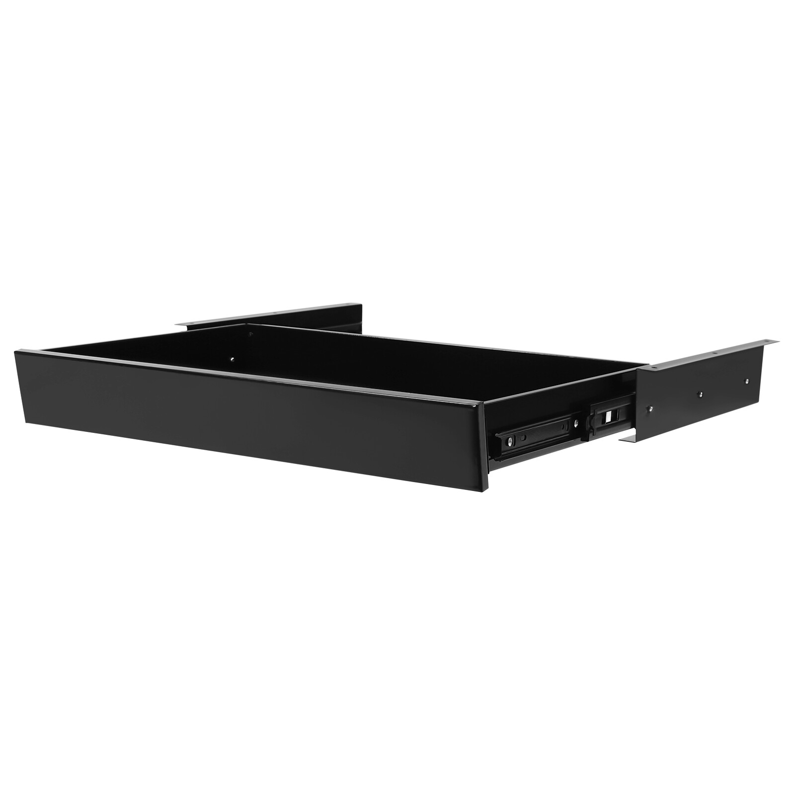 Black Drawer Box Organizer Pull Out Under Cabinet Sliding Shelf Roll Out Tray