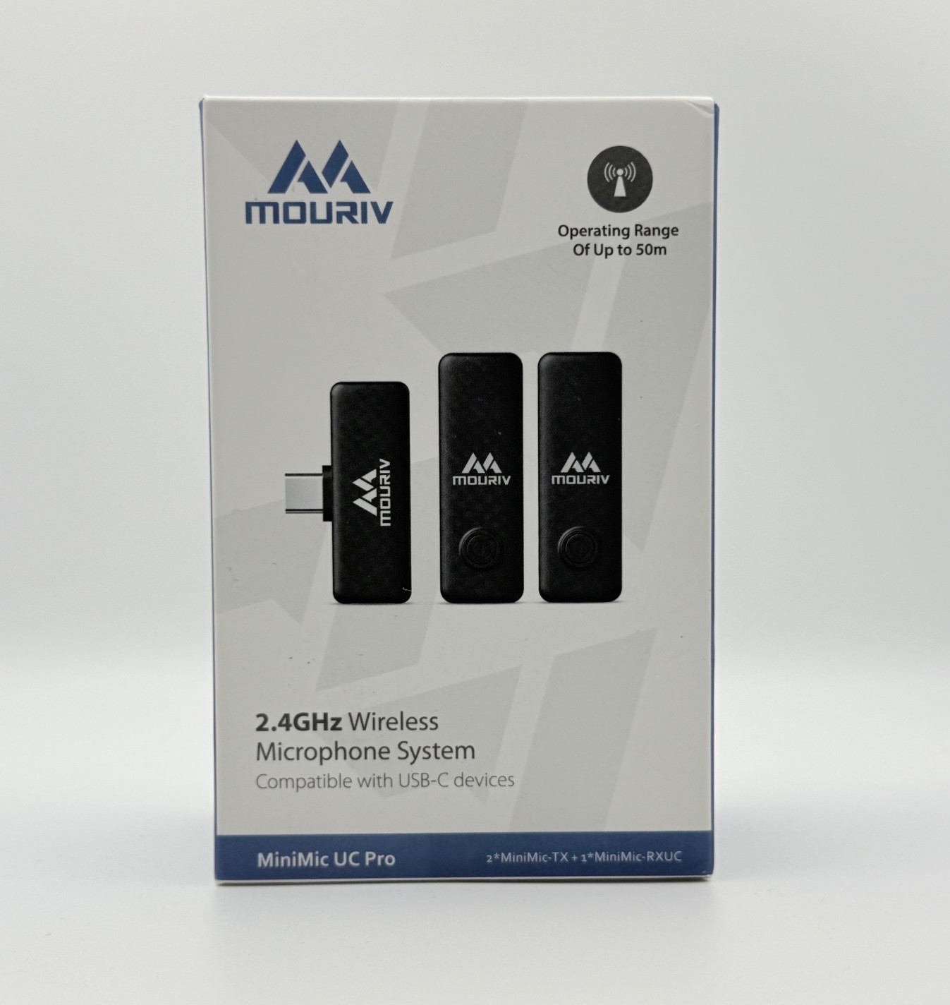 Mouriv MiniMic Pro 2.4GHz wireless microphone system USB C