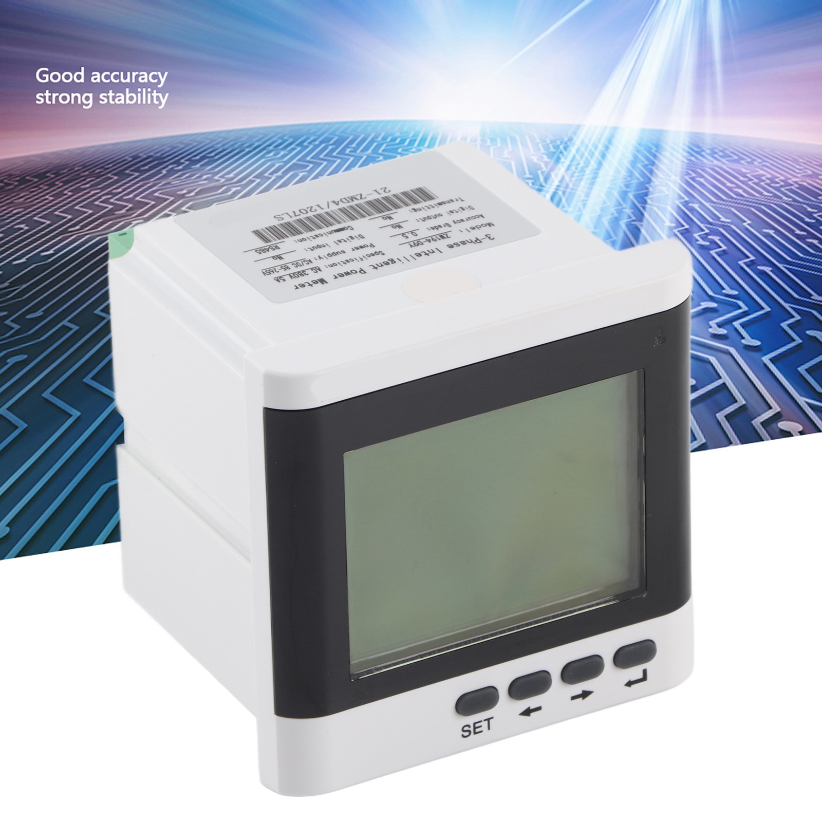 ZM194-D9Y LED Digital 3phase Programmable Electric Power Meter Ammeter Voltmeter