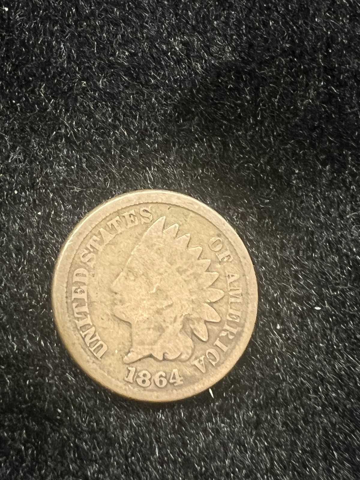 1864 INDIAN HEAD CENT XF- COPPER-NICKEL FREE SHIPPING!