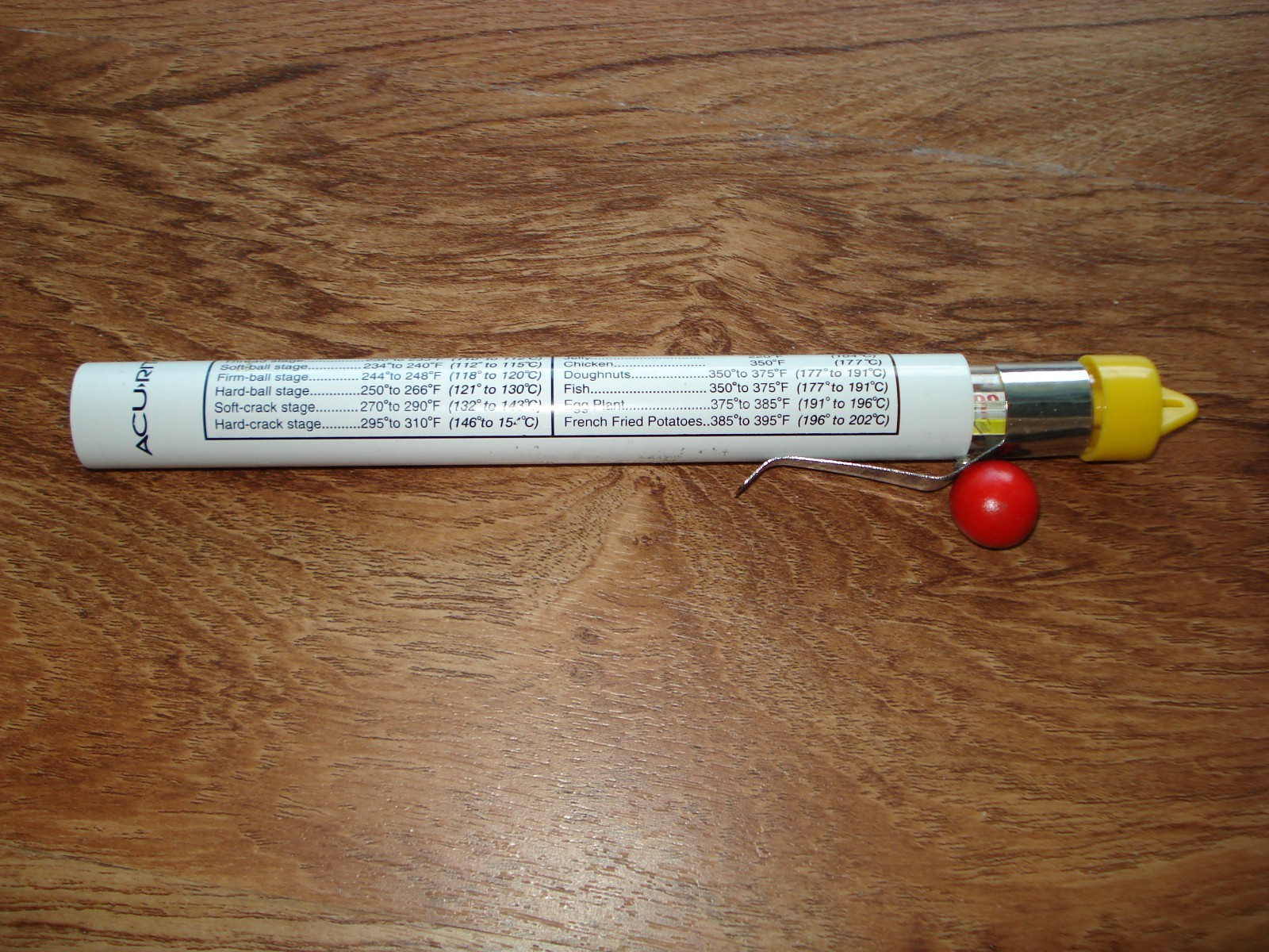 Acu-Rite Deep Frying Candy/Jelly Thermometer Cooking/Baking