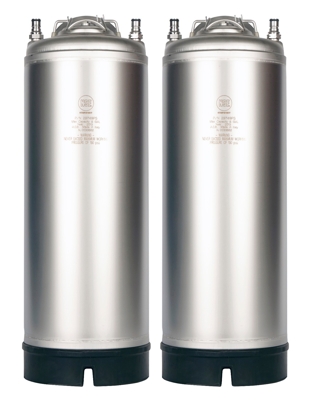 2 Pack New 5 Gallon AEB Ball Lock Kegs for Homebrew Beer Cold Brew Nitro Coffee