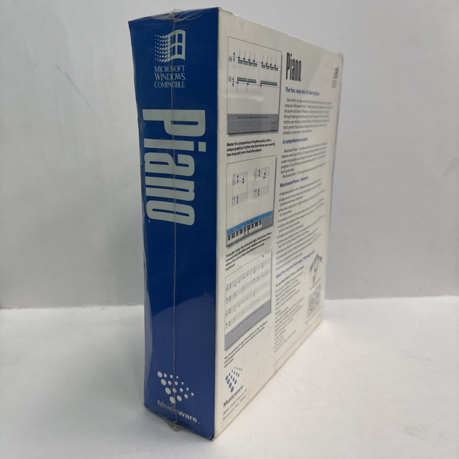 1993 Musicware Piano New Sealed Microsoft Windows Compatible