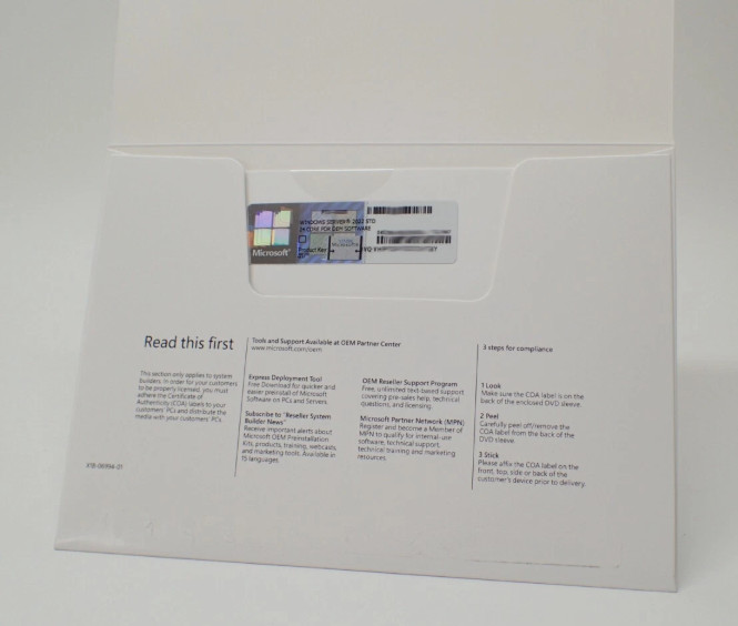 Microsoft Windows Server 2022 Standard DVD Kit 16 Core + PRODUCT LICENSE 1PK