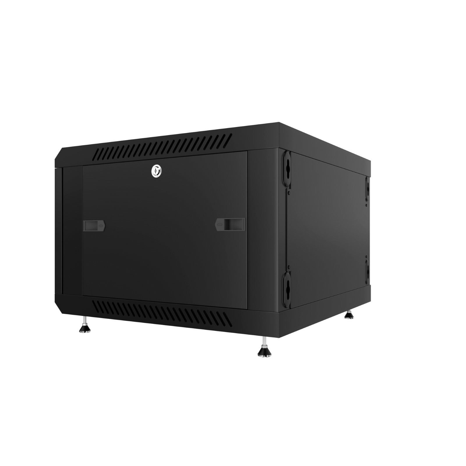 6U Server Rack Locking Network Cabinet Data Enclosure with PDU-Feet-Fan-Shelf