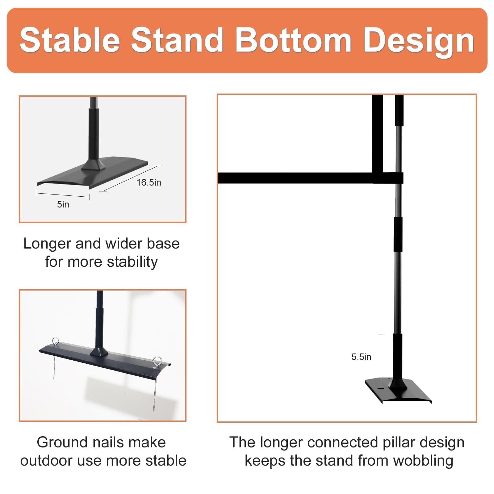 Projector Screen and Stand 120 inch Outdoor Projector Screen