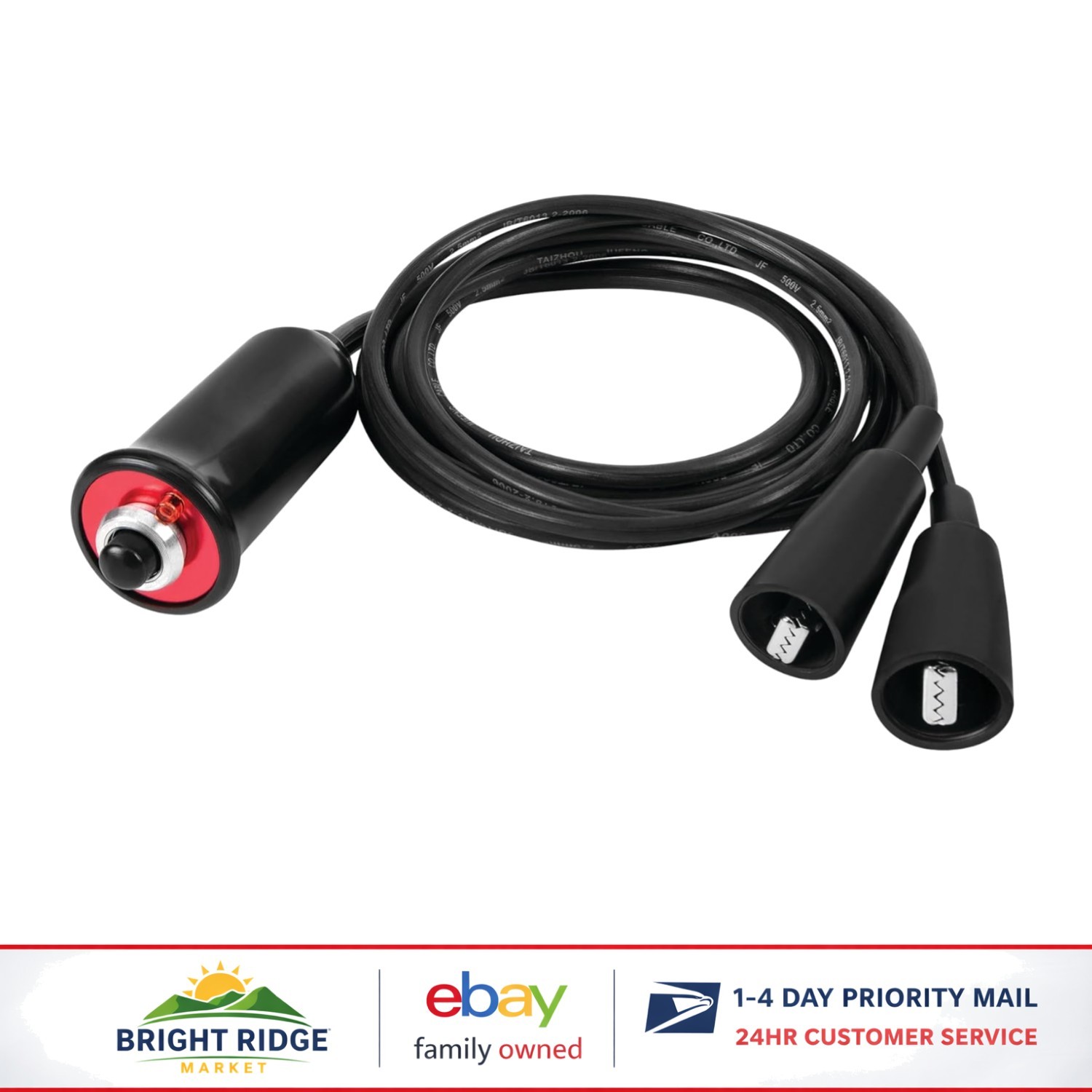 5-Foot Remote Starter Leads for Car and Truck Engines with High Current Switch