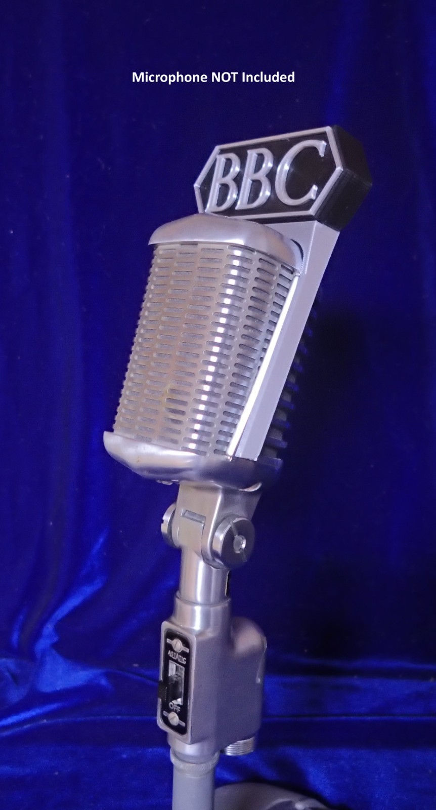 BBC topper for Astatic 77a vintage microphone - single sided - 3D print