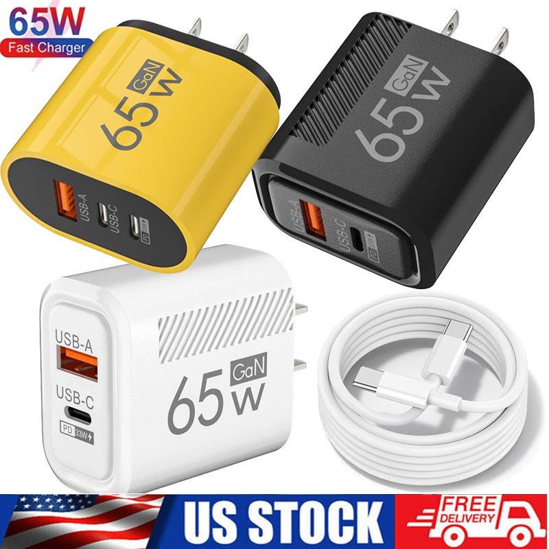 Max 65W Super Charger USB-C Fast Wall Charger For iPhone 15/16/17 Pro Max