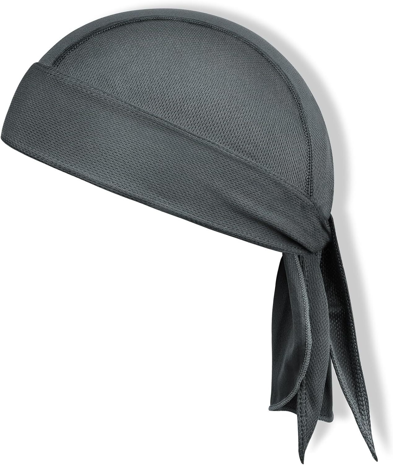 Cycling Bandana Cap Quick Dry Do Rag Skull Caps Adjustable Pirate Headwear Gray