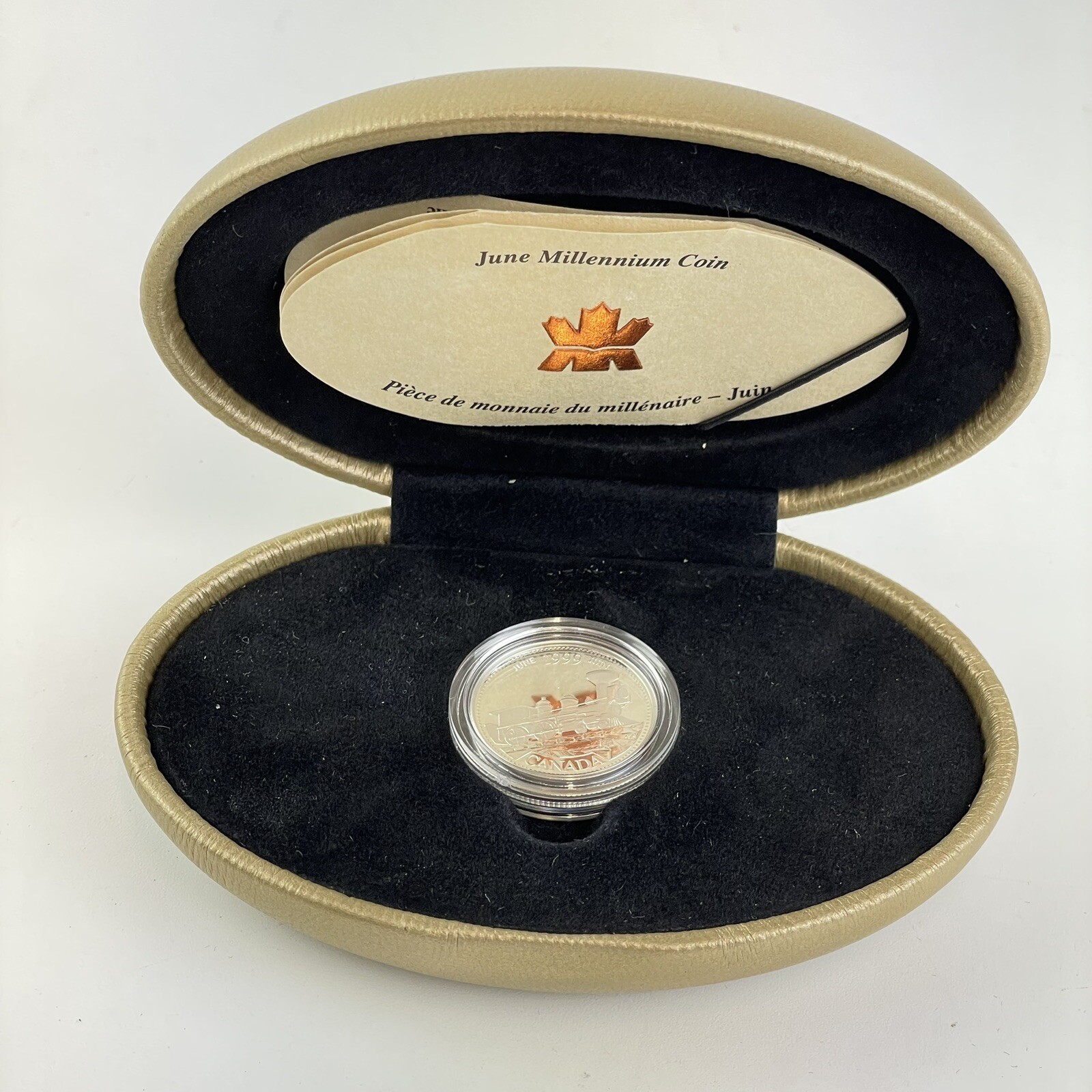 Canada 1999 June Millenium 25c 25 Cents Proof Coin Boxed & COA
