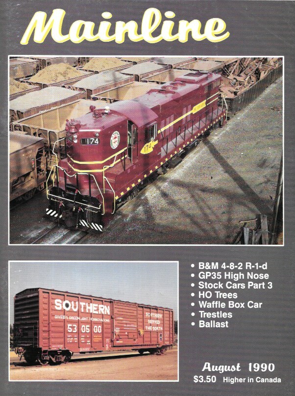 Mainline Modeler V.11 N.8 B&M GP35 Waffle Box Car Trestle Ballast NP PRR HO Tree