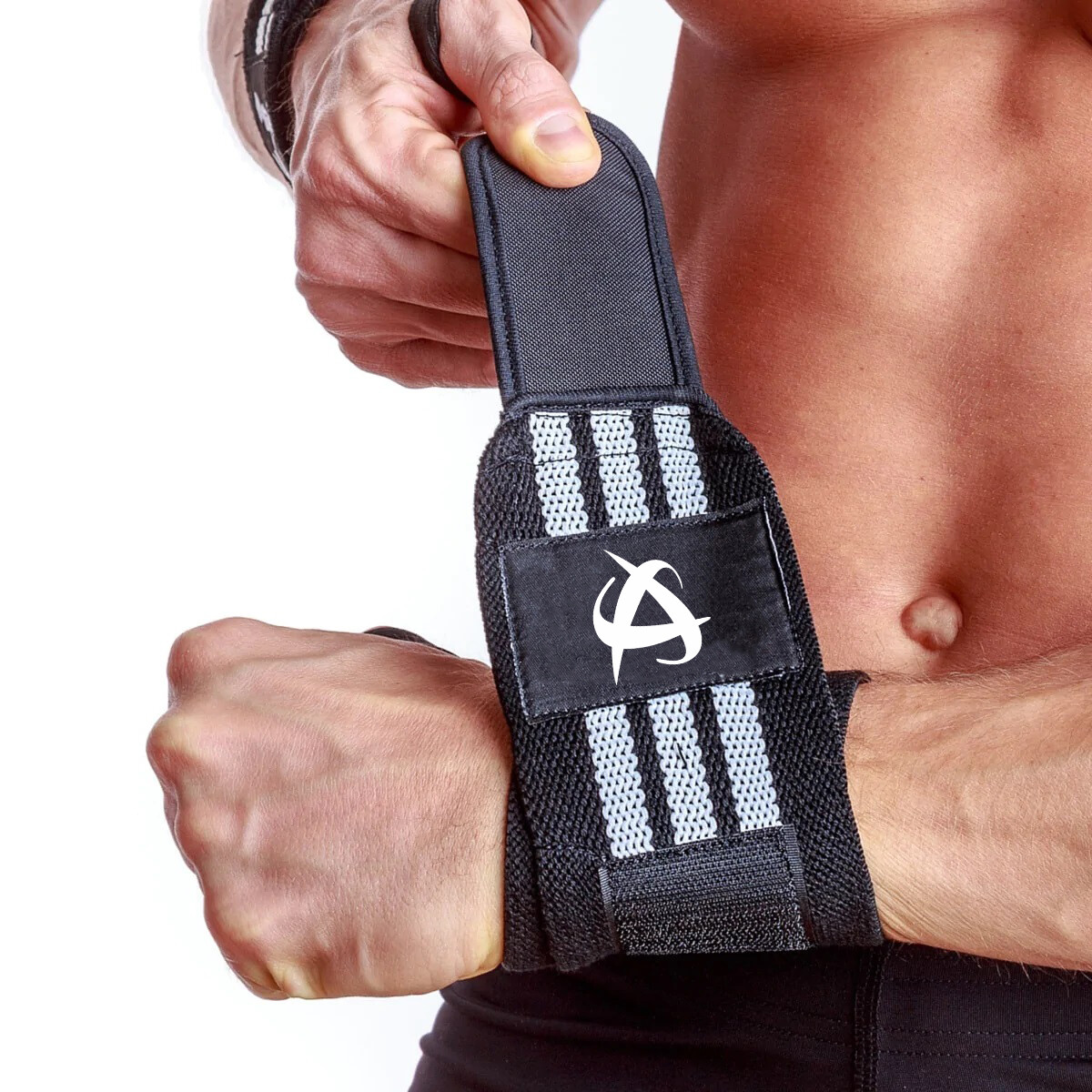 Wrist Wraps Weight lifting Gym Straps Support Strength Elasticated Hand Bandage