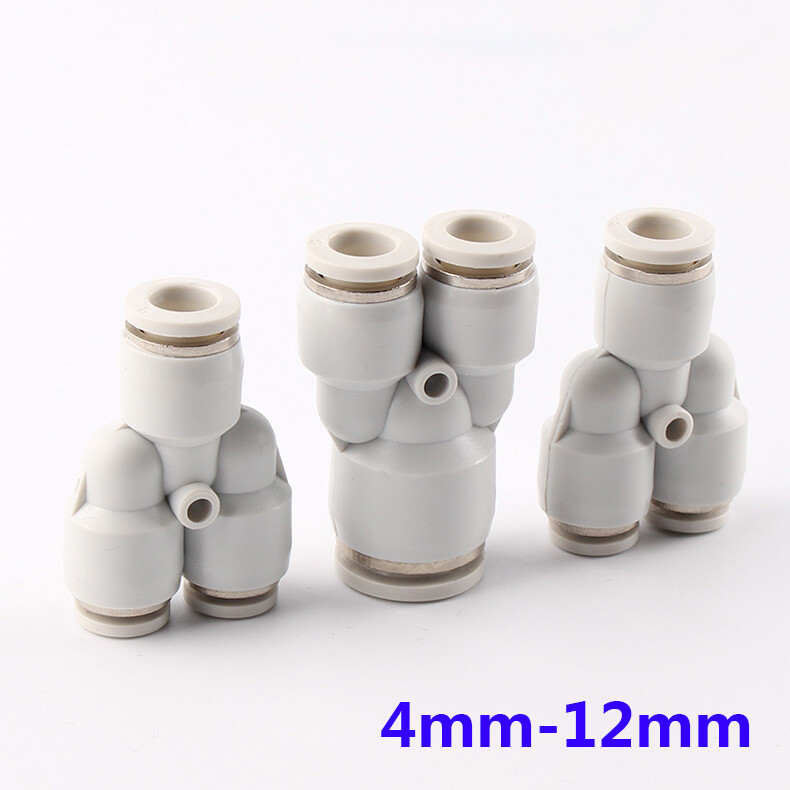 5pcs 4-12mm Reducer Pneumatic Push In Fittings Hose Connector